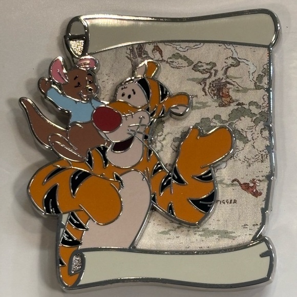 Winnie the Pooh- Tigger and Roo Scroll Disney Pin - Picture 2 of 3